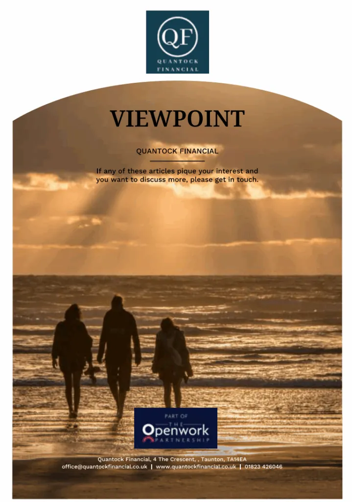 Cover of the Quantock Financial newsletter